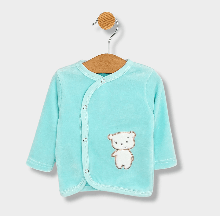 Set pentru bebeluși Rainy, 3 piese, Little Bear, 56-62 cm, culoare rezeda