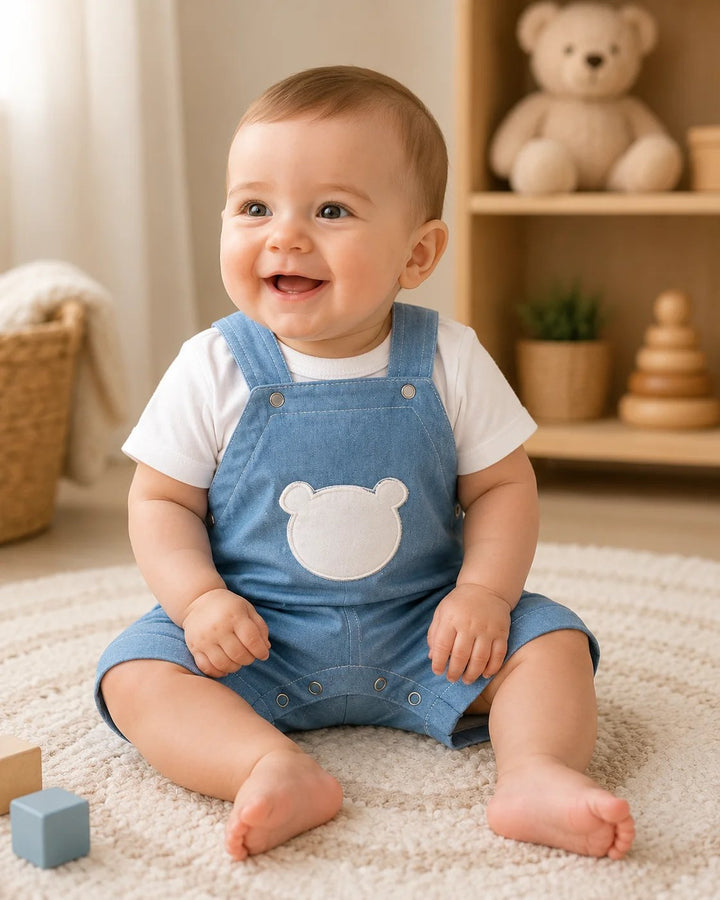 Rainy Set bebe 2 piese Ursuleț 56-80cm. denim