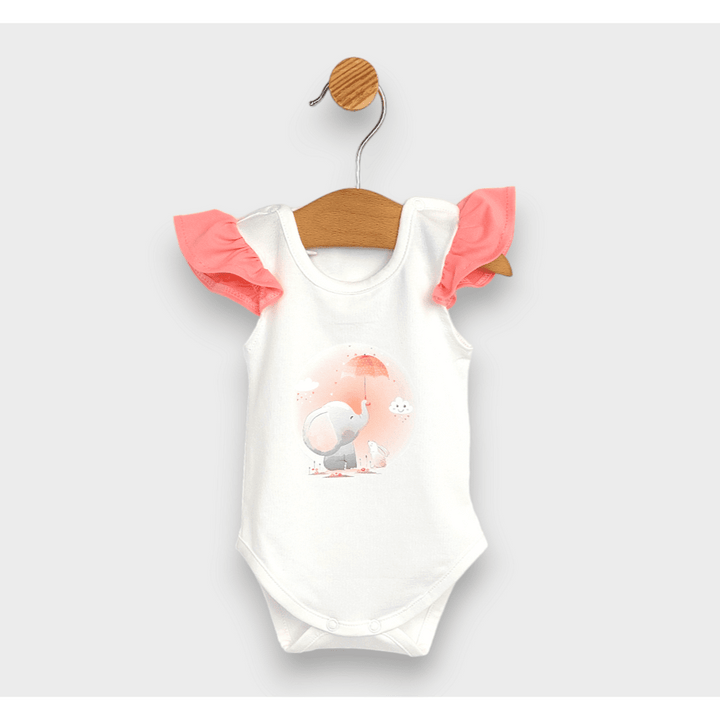 Rainy Set pentru bebeluși din 2 piese „Elefant cu umbrelă” 56-74 cm.