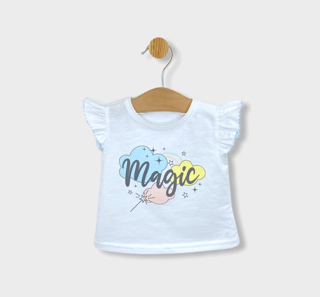 Set pentru bebeluși Rainy Magic, 2 piese, 62-86 cm, pentru fetiță, albastru