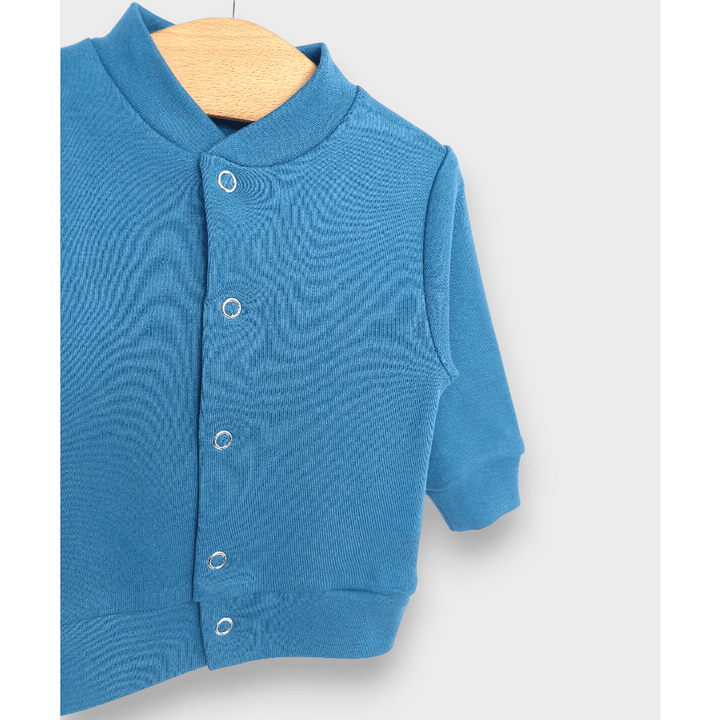 Rainy Set bebeluș 2 piese vestă cu pantaloni cu botosei 48-68 cm. albastru ocean