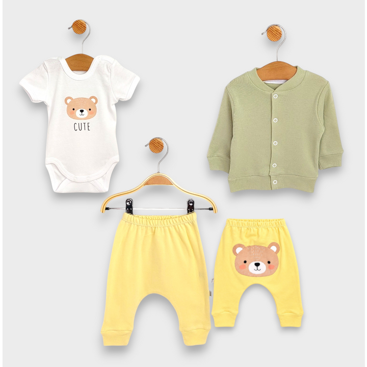 Rainy Set bebeluș 3 piese 56-74 cm. Cute bear