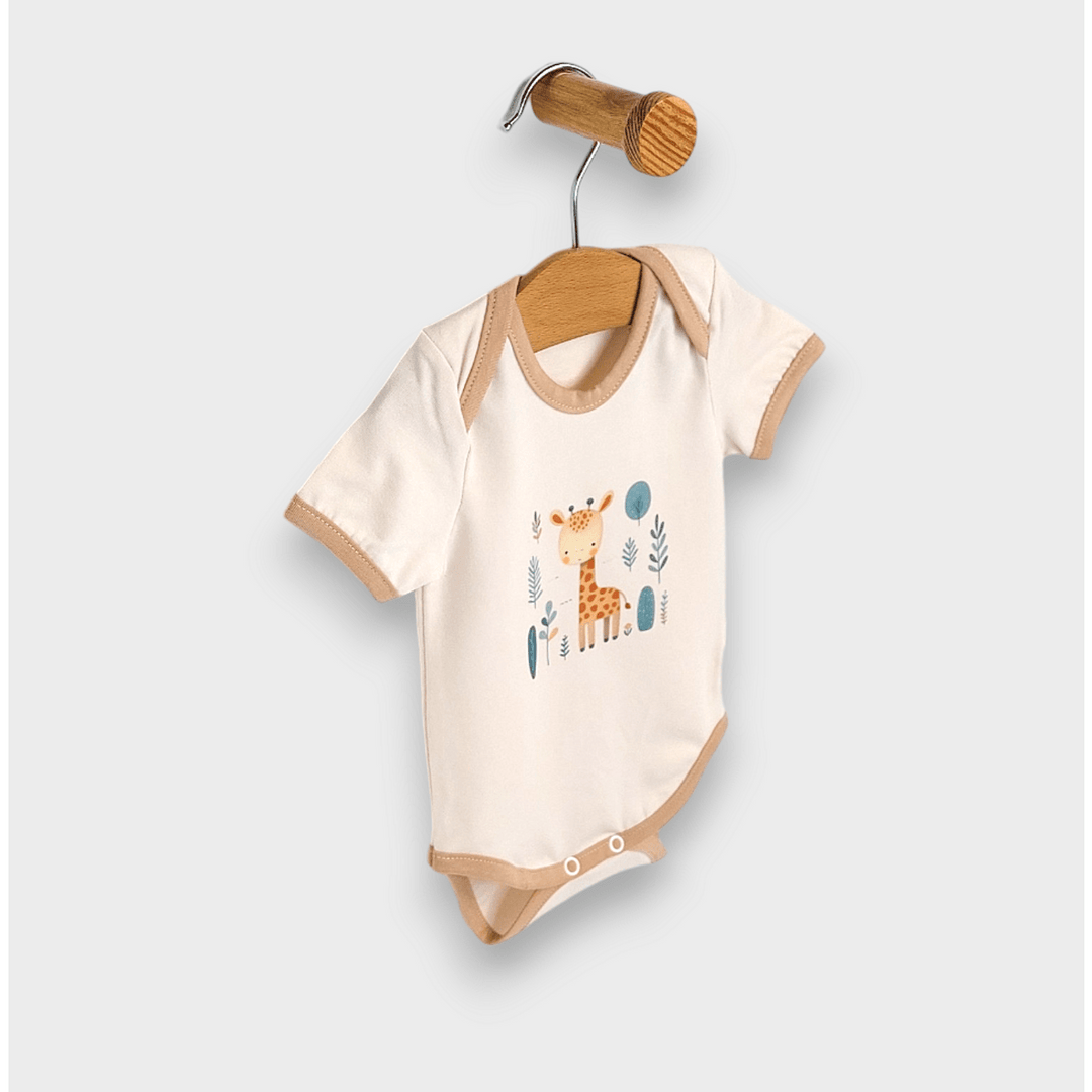 Set pentru bebeluși Rainy, 3 piese, Baby giraffe, 56-74 cm, mocca