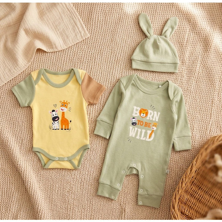Rainy Set bebeluș 3 piese Born to be wild 48-62 cm.
