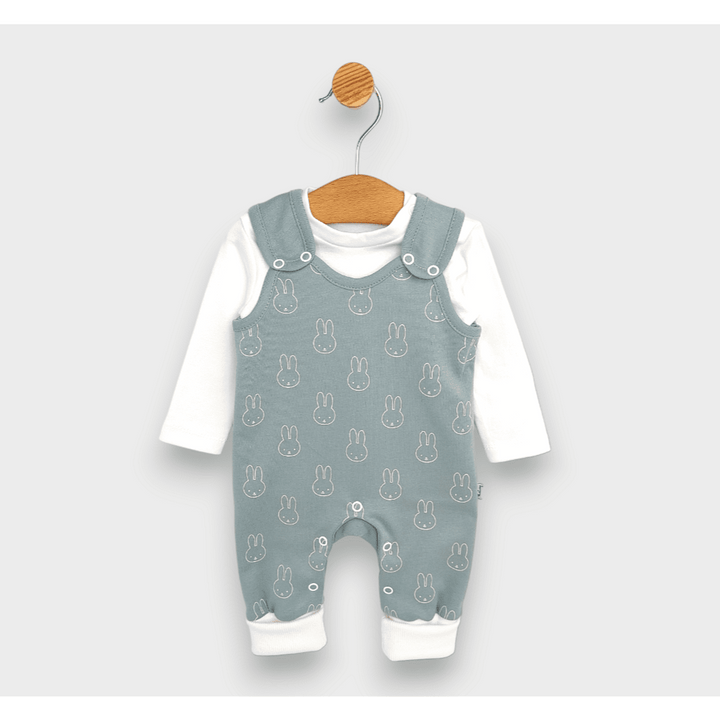 Rainy Set bebeluși 3 piese Bunnies 56 - 74 cm. verde lapte