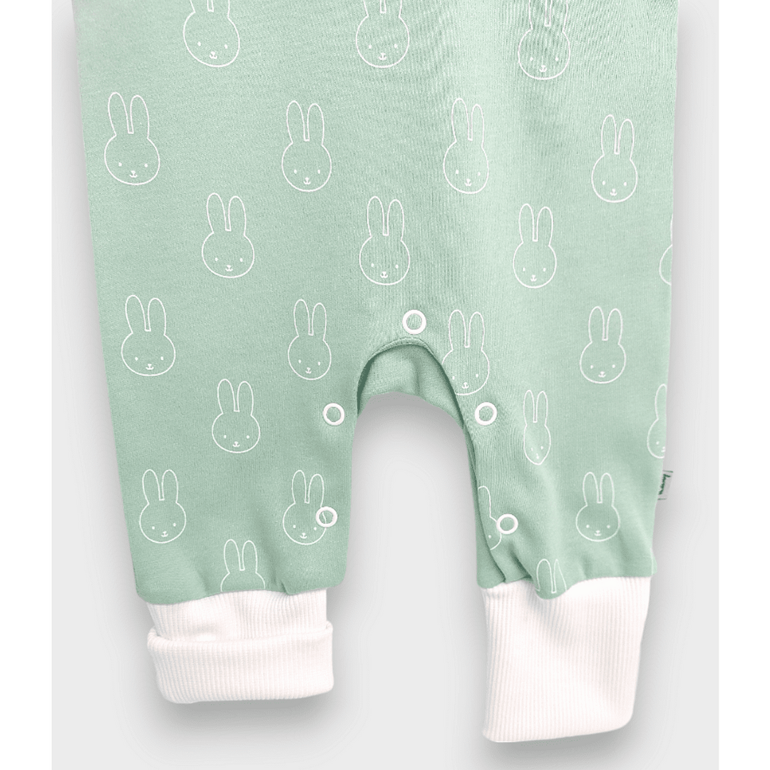 Rainy Set bebeluș 3 piese Bunnies 56 - 74 cm. verde pastel
