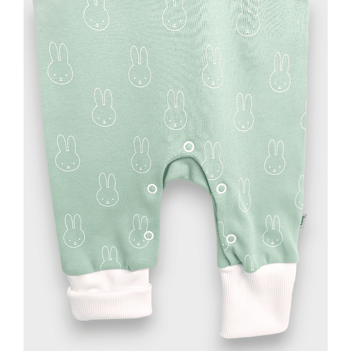 Rainy Set bebeluș 3 piese Bunnies 56 - 74 cm. verde pastel