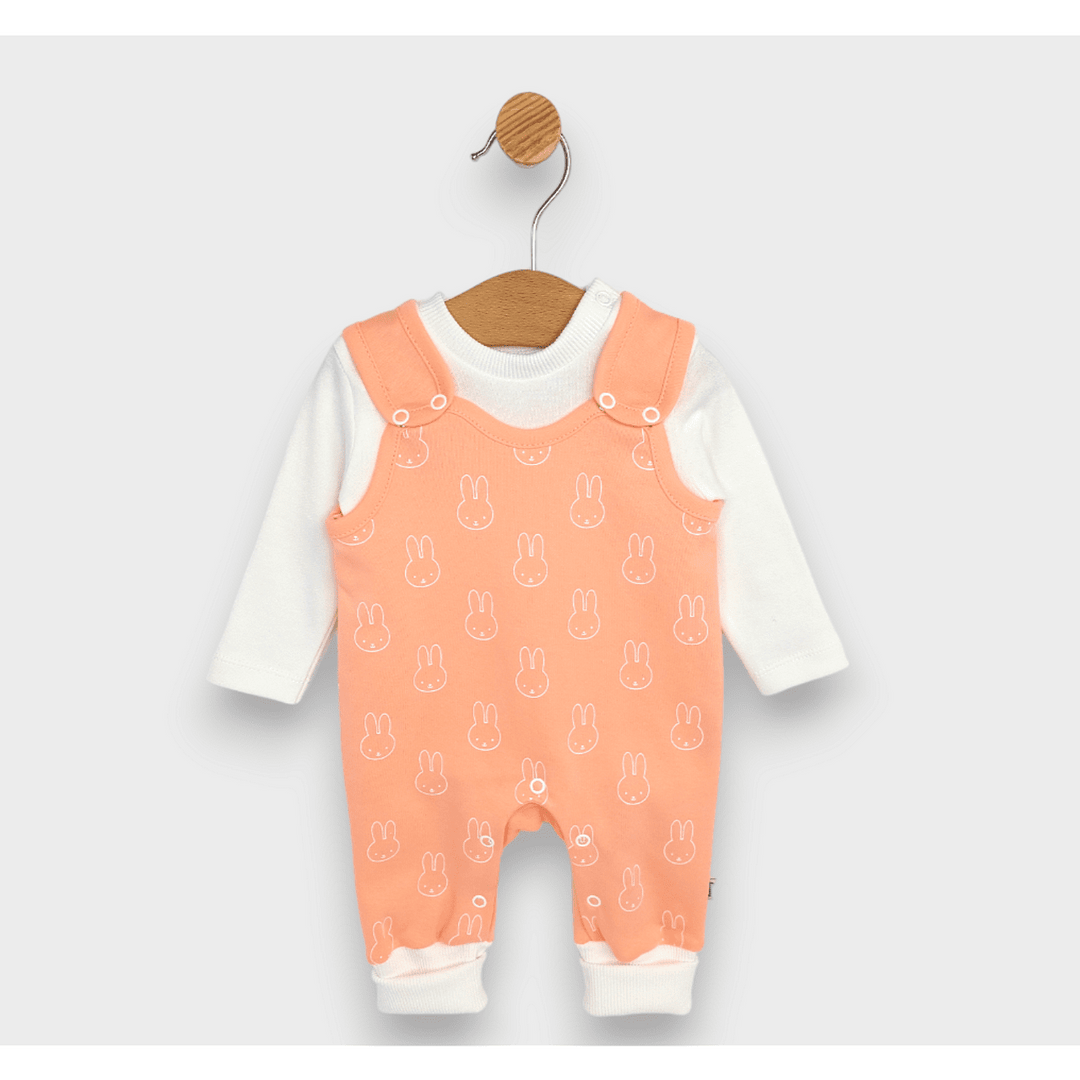 Set bebeluși Rainy din 3 piese Bunnies 56 - 74 cm. piersică