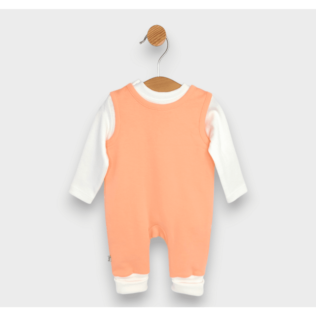 Set bebeluși Rainy din 3 piese Bunnies 56 - 74 cm. piersică