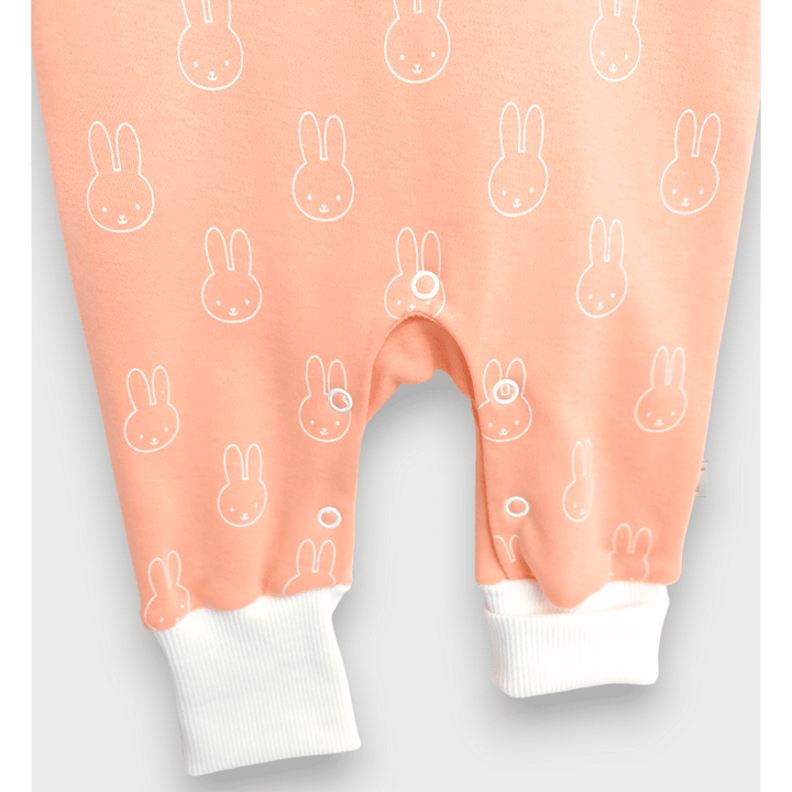 Set bebeluși Rainy din 3 piese Bunnies 56 - 74 cm. piersică