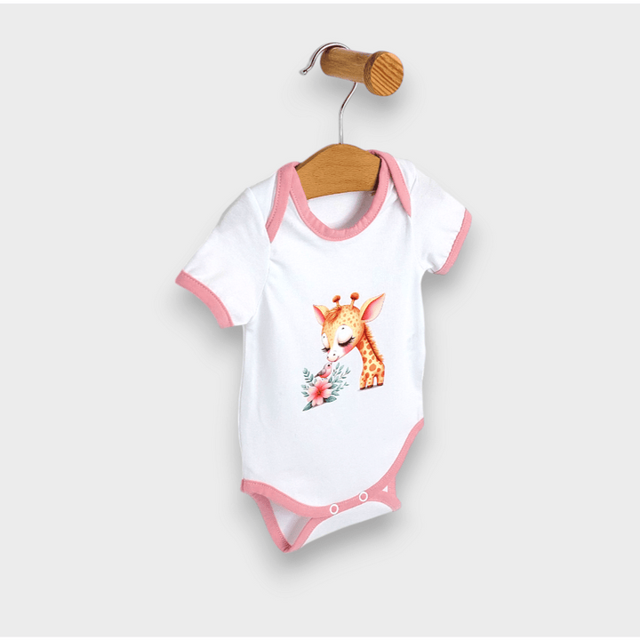 Set pentru bebeluși Rainy, 3 piese, Happy friends, 56-74 cm, culoare pudră