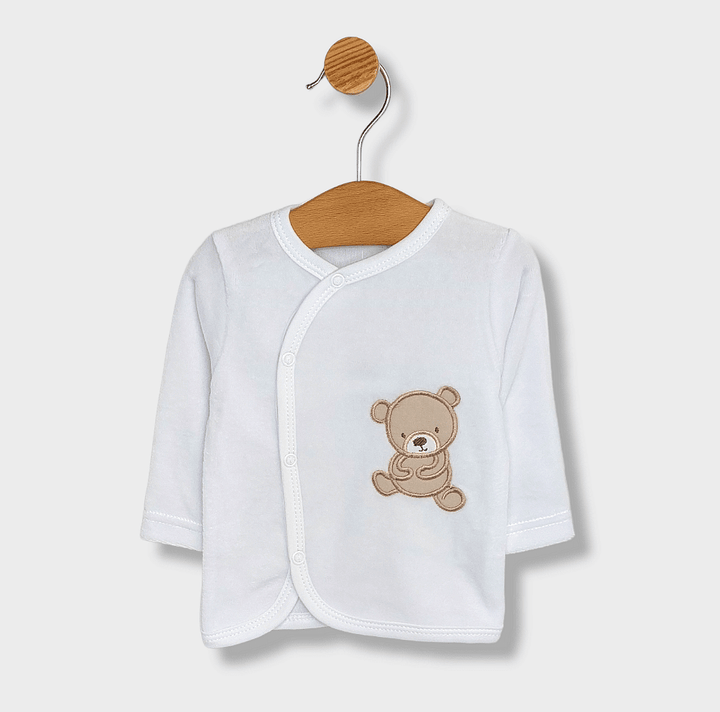 Rainy Set pentru bebeluși din 3 piese Little Bear and Rabbit 56-62 cm, alb