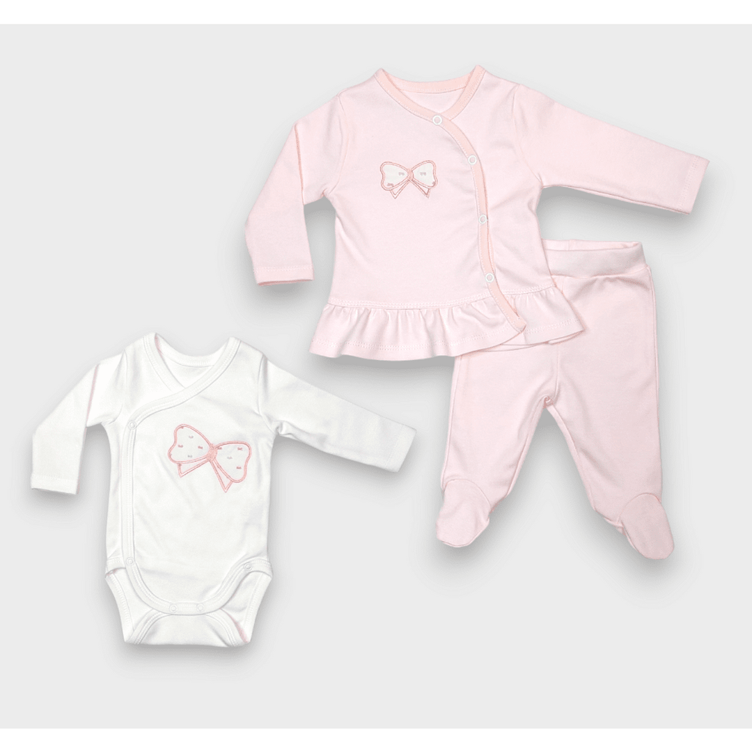 Set pentru bebeluși Rainy, 3 piese, Fundiță, 56-68 cm.