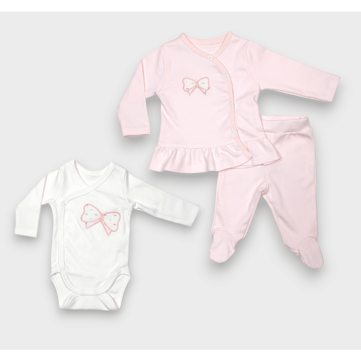 Set pentru bebeluși Rainy, 3 piese, Fundiță, 56-68 cm.