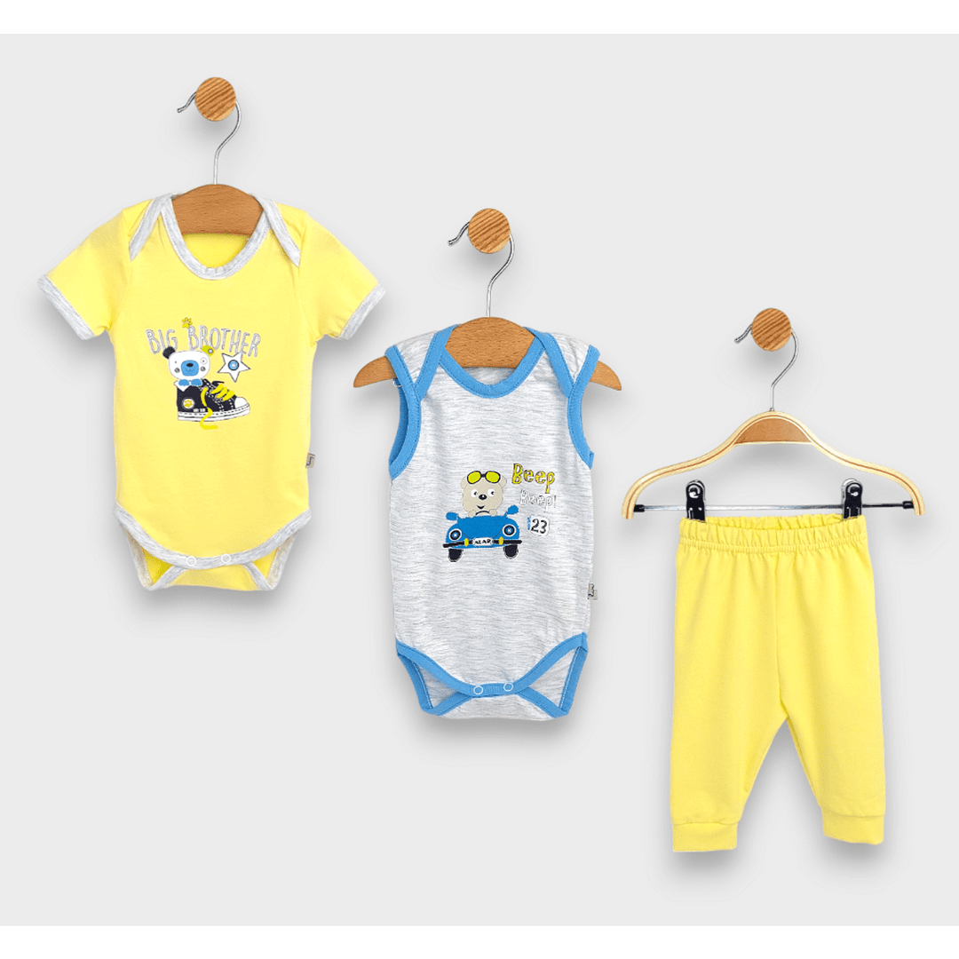 Set pentru bebeluși Rainy, 3 piese, Two Bears, 56-74 cm.