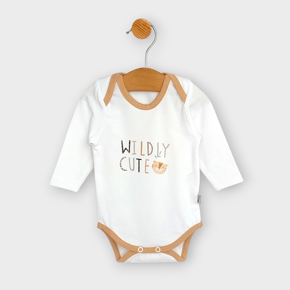 Set pentru bebeluși Rainy din 3 piese Wildly cute 56 - 68 cm, culoare mocca
