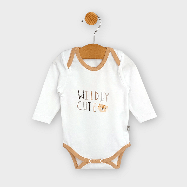 Set pentru bebeluși Rainy din 3 piese Wildly cute 56 - 68 cm, culoare mocca