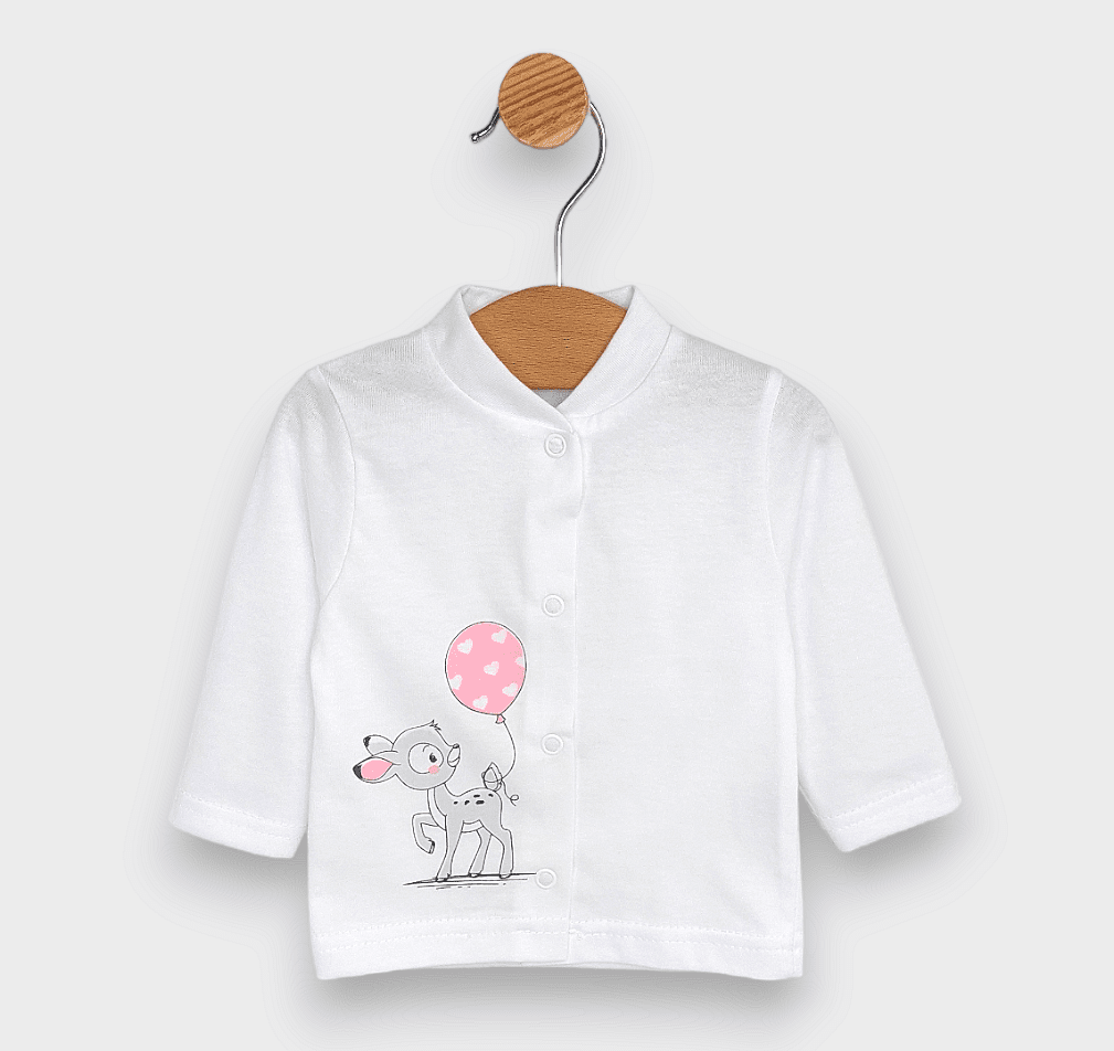 Rainy Set bebeluș 4 piese Căprioară cu balon 56-62 cm.