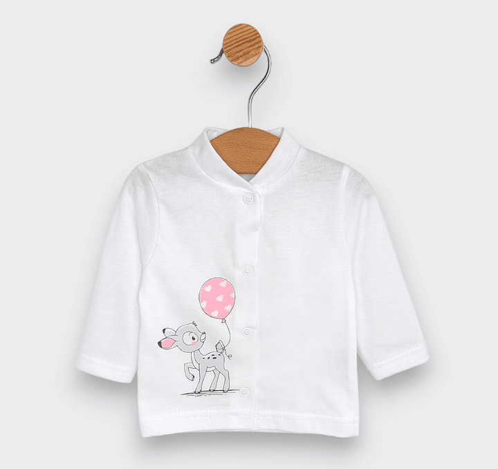 Rainy Set bebeluș 4 piese Căprioară cu balon 56-62 cm.