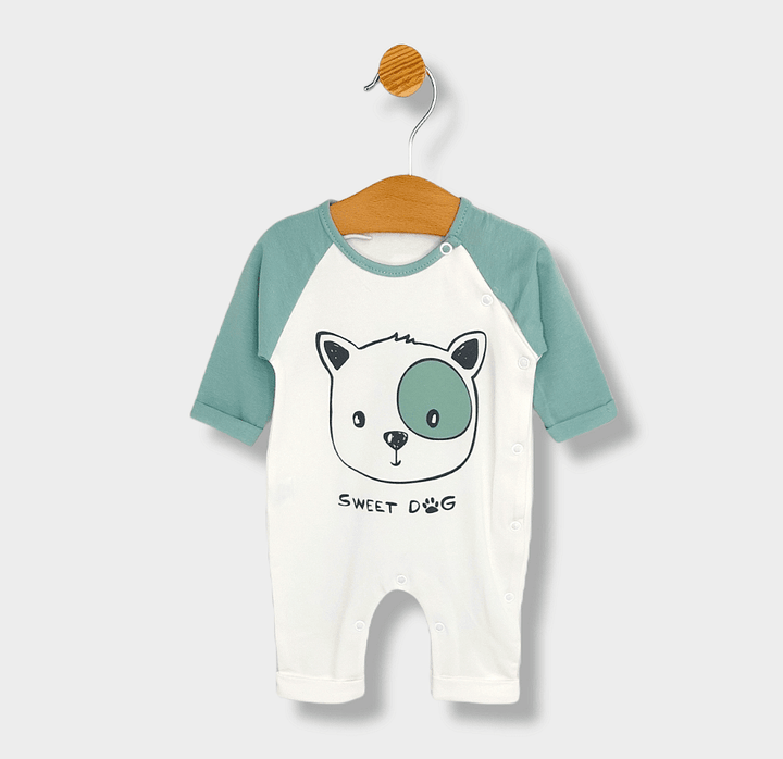 Rainy Set pentru bebeluși din 2 piese 56-74 cm Sweet Dog verde