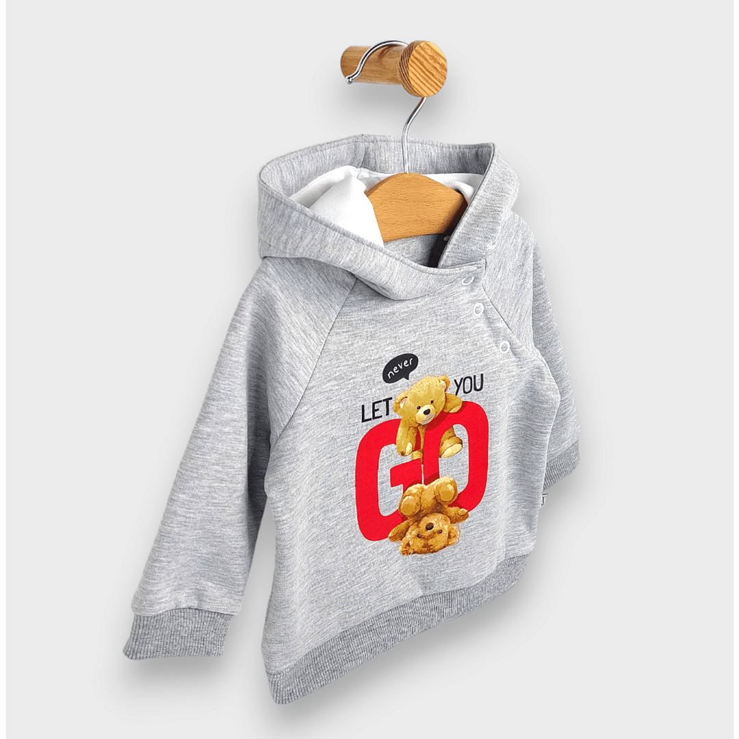Rainy Set bebeluș din 2 piese Două ursulețe 62-92 cm. gri