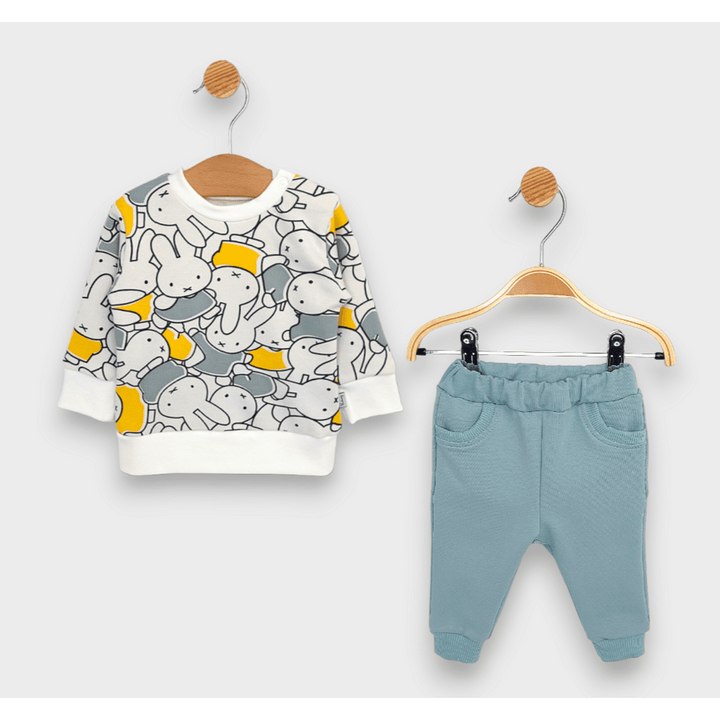 Rainy Set bebe din 2 piese Iepurași mari 62-92 cm. verde