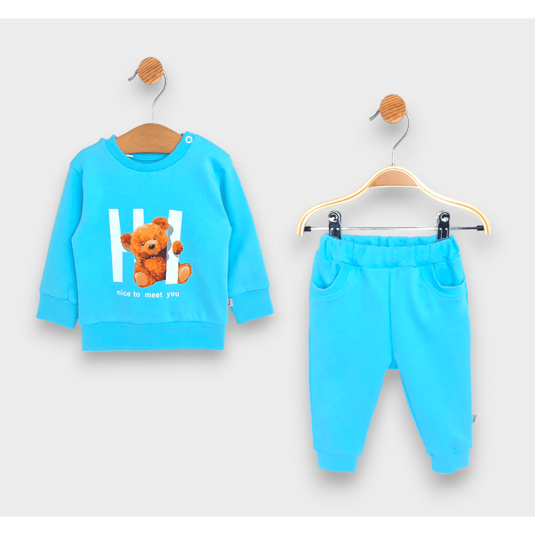 Rainy Set bebeluș din 2 piese Hi Bear 62-92 cm turcoaz