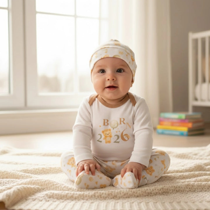 Rainy Set pentru bebeluși din 3 piese Born 2026 56-62 cm.