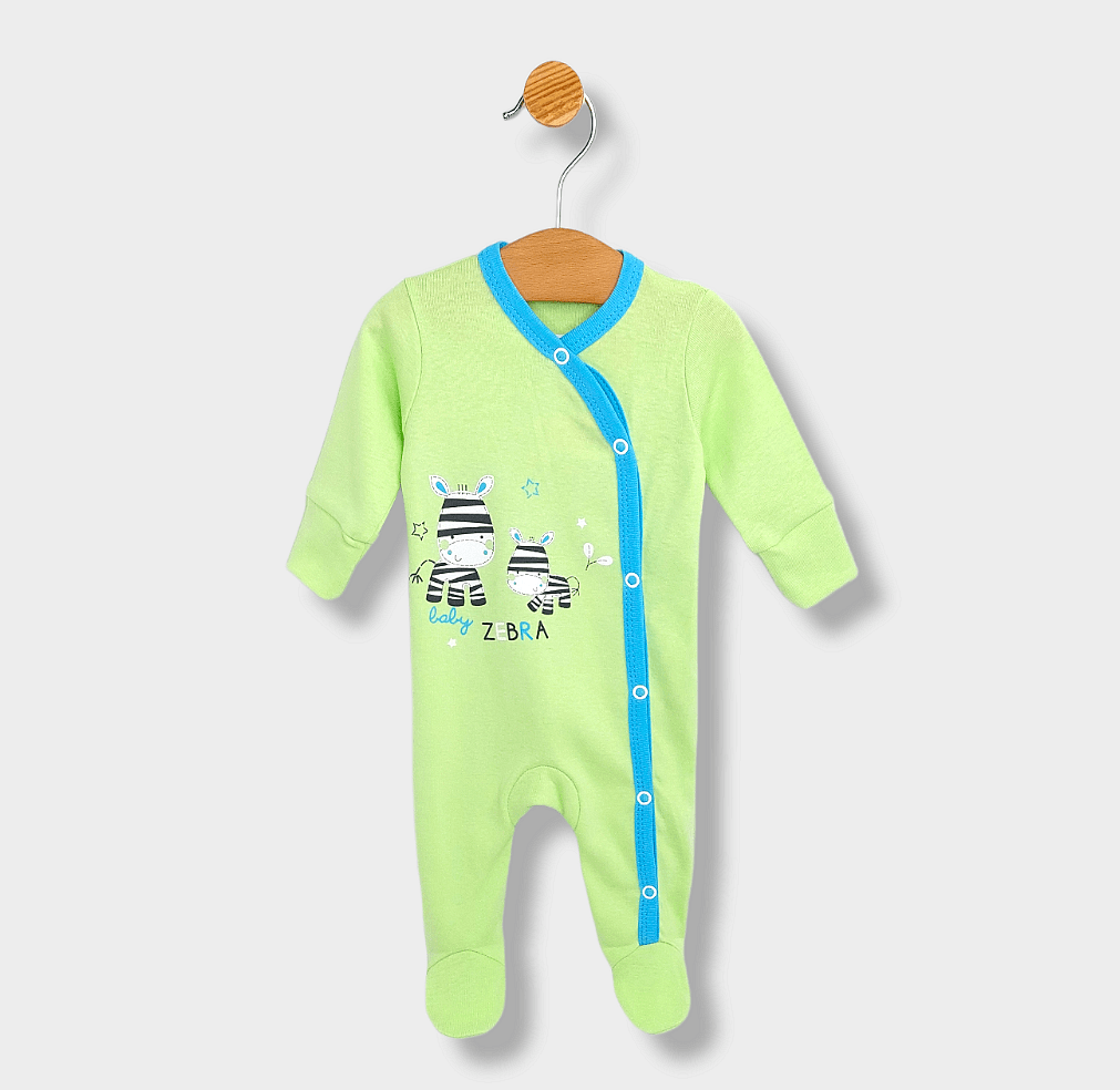 Set pentru bebeluși Rainy din 4 piese Baby Zebra 56-62 cm, verde