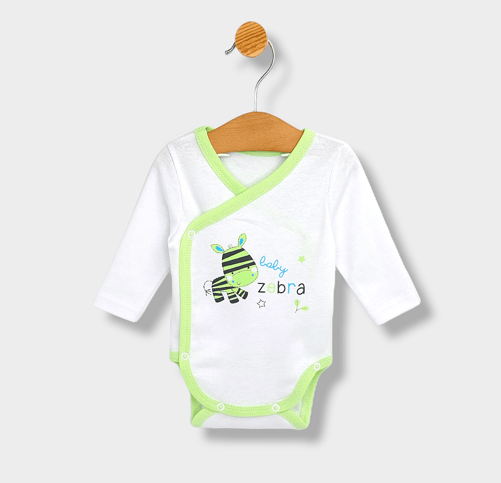 Set pentru bebeluși Rainy din 4 piese Baby Zebra 56-62 cm, verde