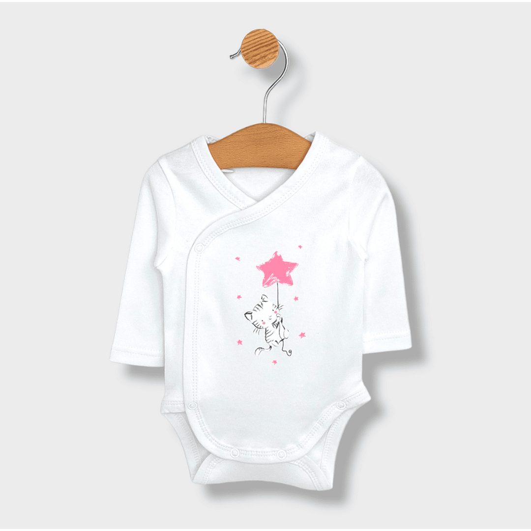 Set pentru bebeluși Rainy din 5 piese Cat and Star 56-62 cm, roz