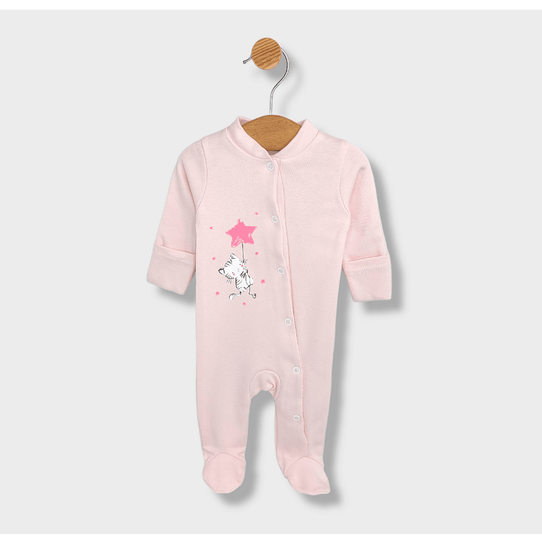 Set pentru bebeluși Rainy din 5 piese Cat and Star 56-62 cm, roz