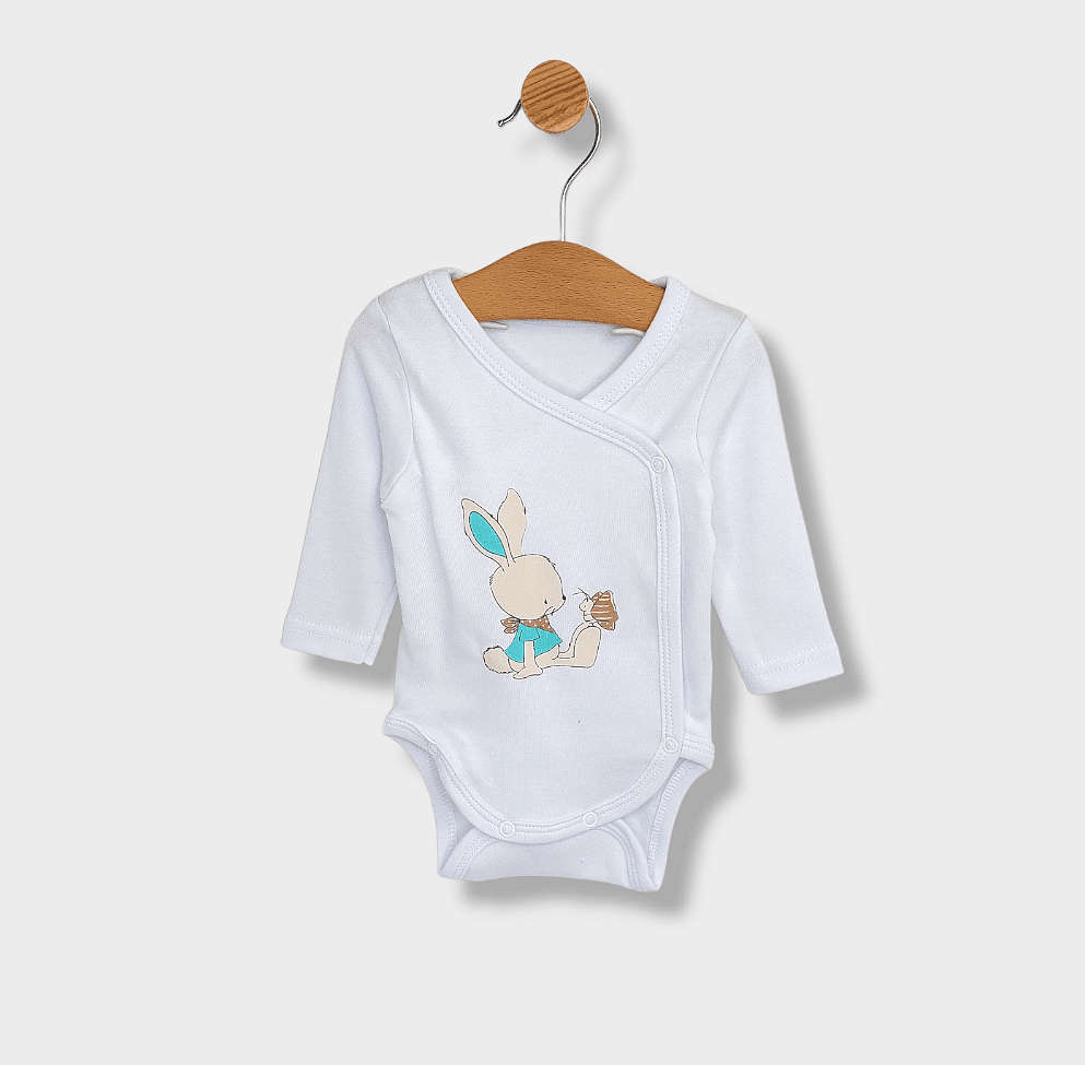 Set pentru bebeluși Rainy din 5 piese „Rabbit and butterfly”, 56-62 cm, culoare rezeda