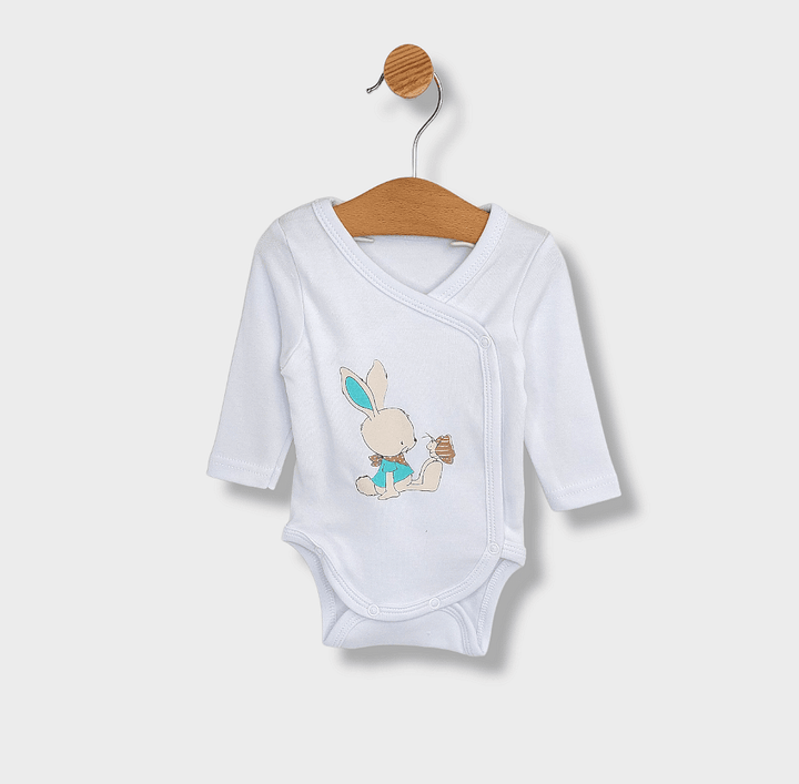 Set pentru bebeluși Rainy din 5 piese „Rabbit and butterfly”, 56-62 cm, culoare rezeda