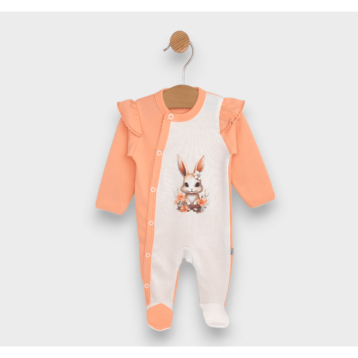 Rainy Set bebeluș pentru externare 6 piese Iepuraș colorat