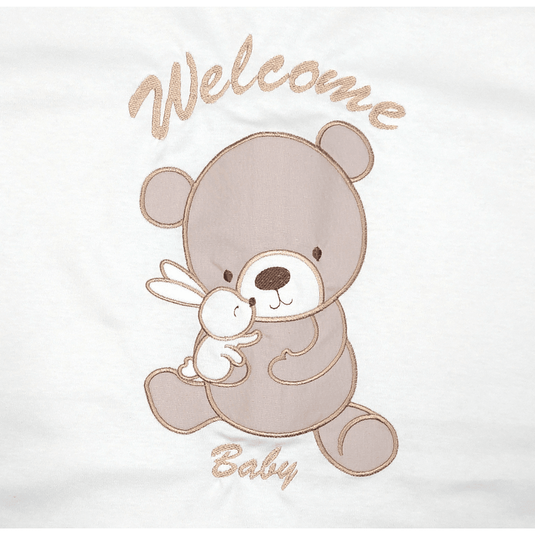Rainy Set pentru bebeluși pentru externare din maternitate 7 piese Welcome Baby Bear and Rabbit