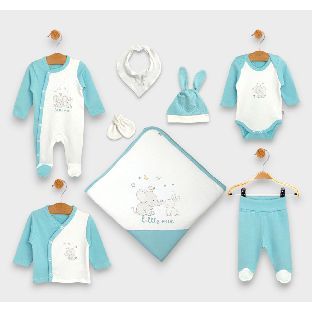 Rainy Set bebeluș pentru externare 8 piese Little one