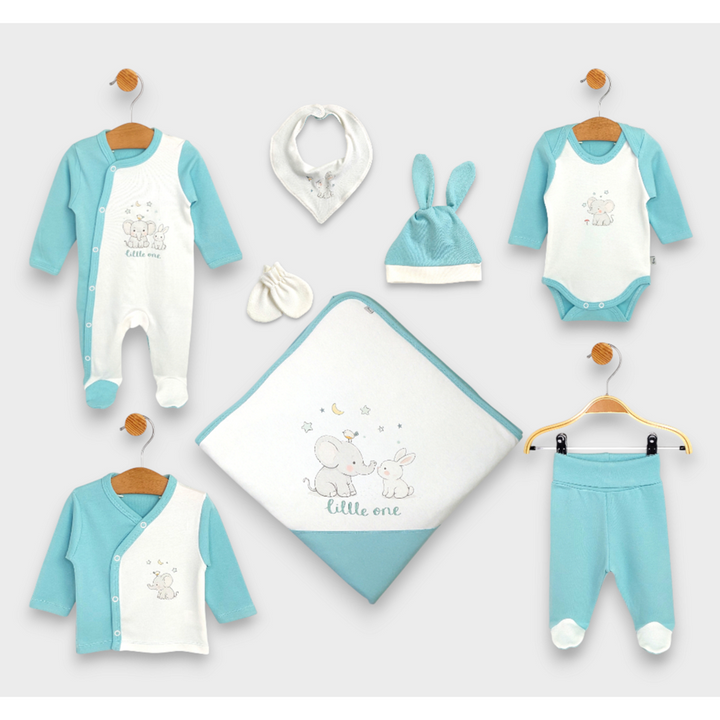 Rainy Set bebeluș pentru externare 8 piese Little one