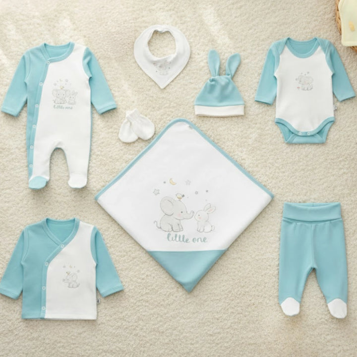 Rainy Set bebeluș pentru externare 8 piese Little one