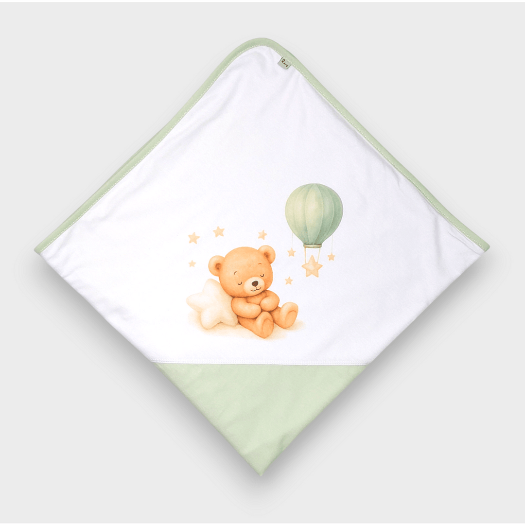Set pentru ieșirea din maternitate Rainy, 8 piese, Green Bear
