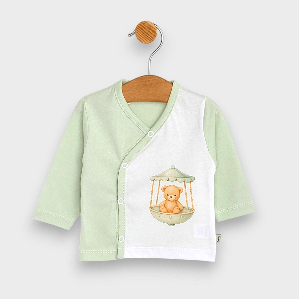 Set pentru ieșirea din maternitate Rainy, 8 piese, Green Bear