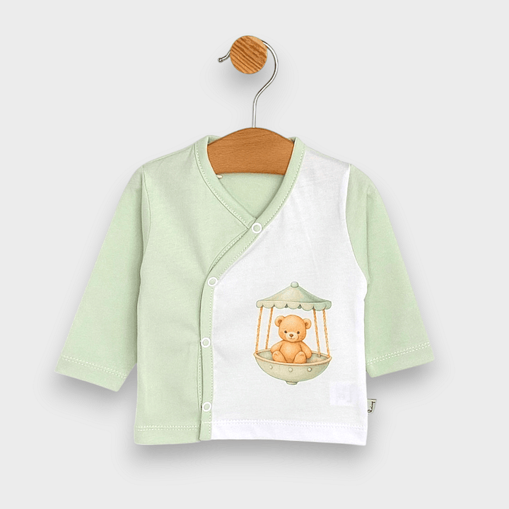 Set pentru ieșirea din maternitate Rainy, 8 piese, Green Bear