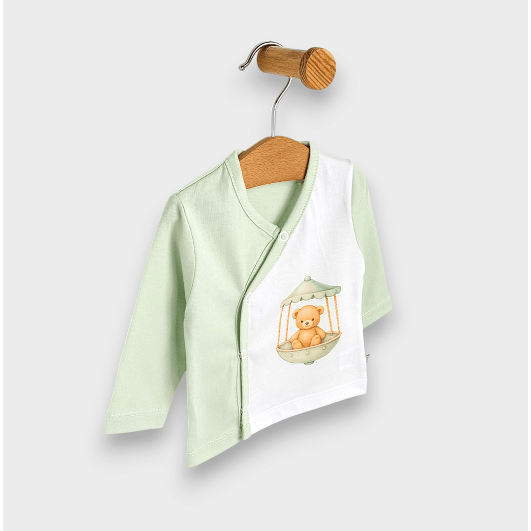 Set pentru ieșirea din maternitate Rainy, 8 piese, Green Bear
