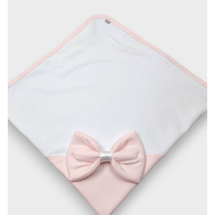 Rainy Set pentru ieșirea din maternitate pentru bebeluși cu rochiță 6 piese. Ribbon roz