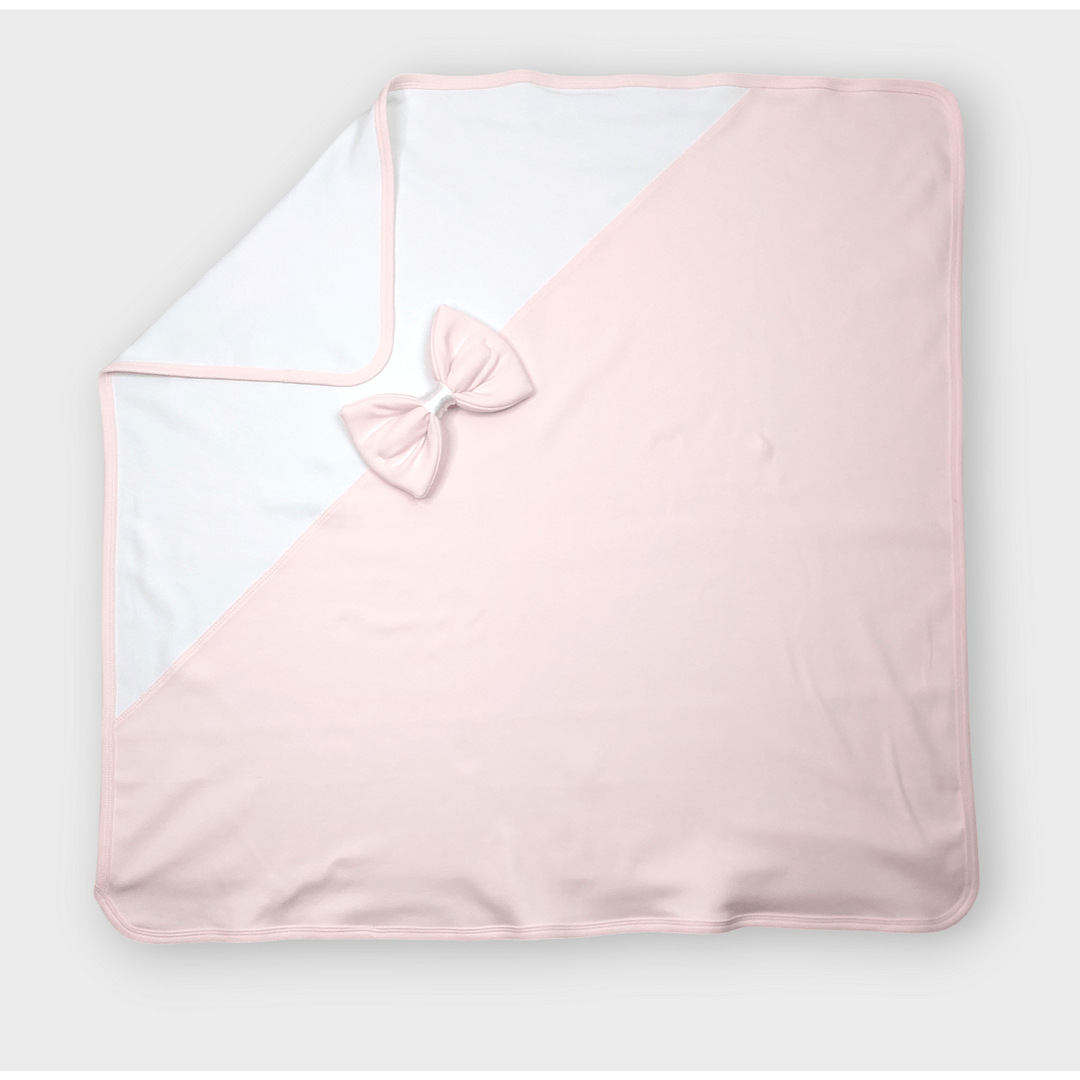 Rainy Set pentru ieșirea din maternitate pentru bebeluși cu rochiță 6 piese. Ribbon roz