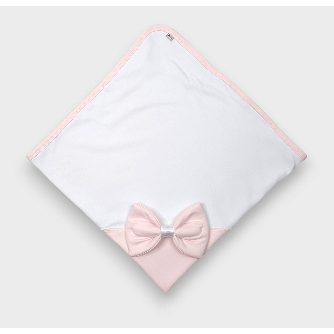 Rainy Set pentru ieșirea din maternitate pentru bebeluși cu rochiță 6 piese. Ribbon roz