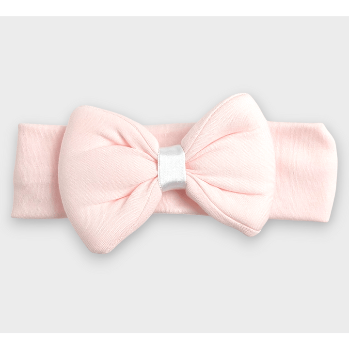 Rainy Set pentru ieșirea din maternitate pentru bebeluși cu rochiță 6 piese. Ribbon roz