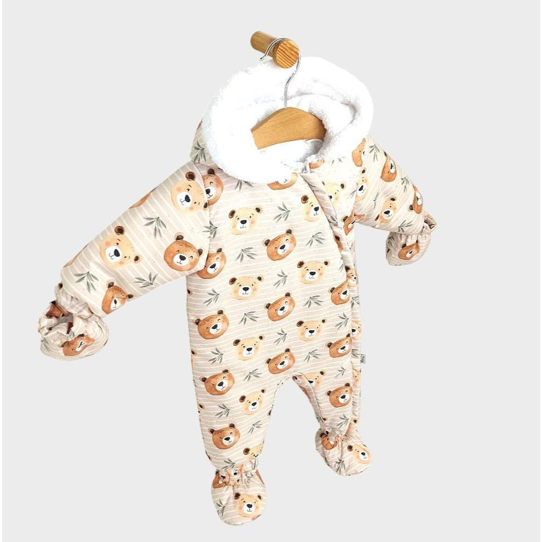 Rainy Combinezon bebeluși Bears 56 - 86 cm. moca