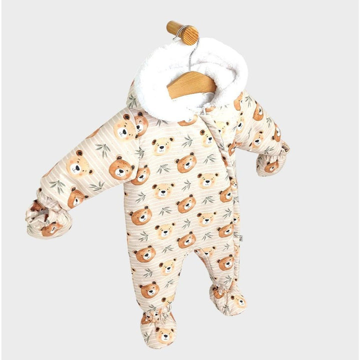 Rainy Combinezon bebeluși Bears 56 - 86 cm. moca