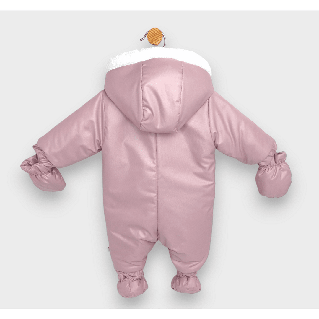 Rainy Combinezon pentru bebeluși „Cute penguins”, 56–86 cm, roz